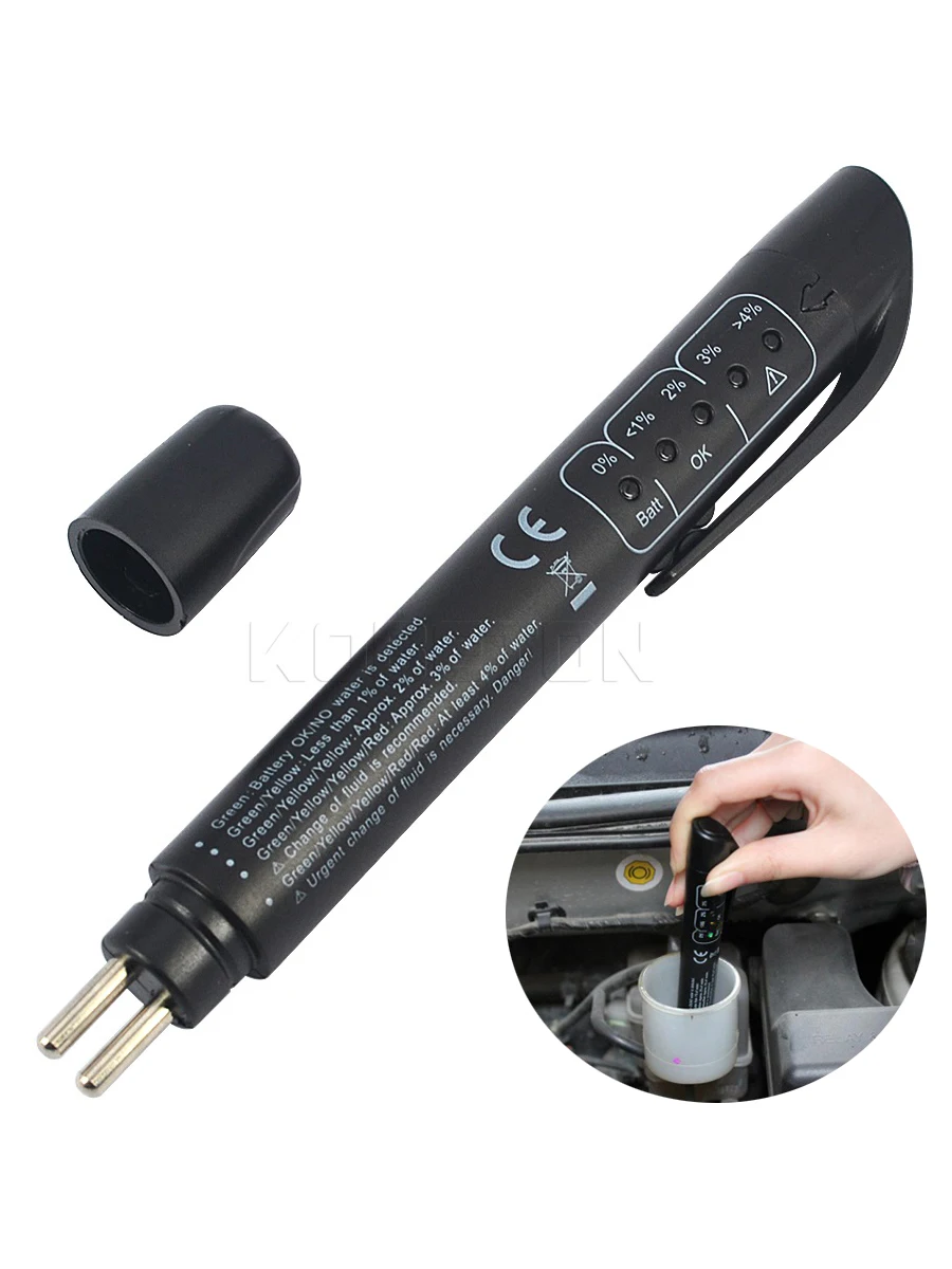 Bolígrafo probador de líquido de frenos para coche, herramienta de prueba automotriz, herramientas de diagnóstico, comprobador de aceite