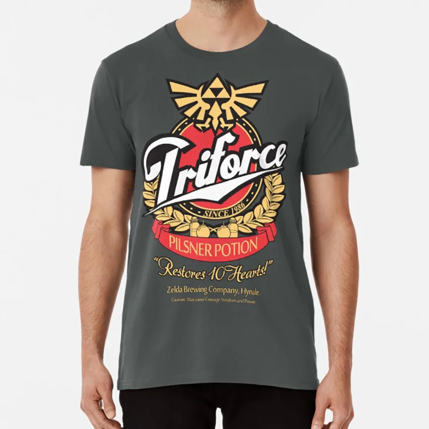 Speciale Pozione T Shirt Zelda Link Beer Pilsner Game Video Triforce Bomb Pounion Special