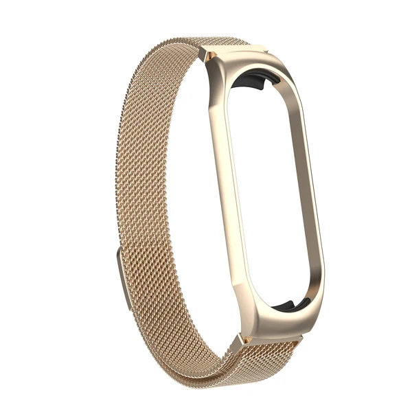 Classic Gold Магнитный ремешок универсальный для xiaomi mi band 3 4 браслет из нержавеющей стали для xiaomi Браслет замена металлический браслет mi band 3 - Цвет: Classic Gold