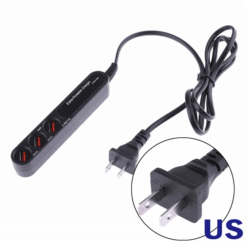 3 порта USB блок питания розетка адаптер Многофункциональный 3.1A интеллектуальное зарядное устройство