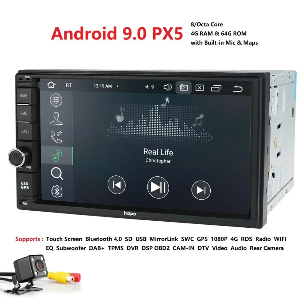 Cheap 4GRAM Android9.0 AutoRadio 8OctaCore 7Inch 2DIN Universal Car NO DVD player GPS Stereo Audio Head unit Support DAB DVR OBD BT CD 0 Cheap 4GRAM Android9.0 AutoRadio 8OctaCore 7Inch 2DIN Universal Car NO DVD player GPS Stereo Audio Head unit Support DAB DVR OBD BT CD 0