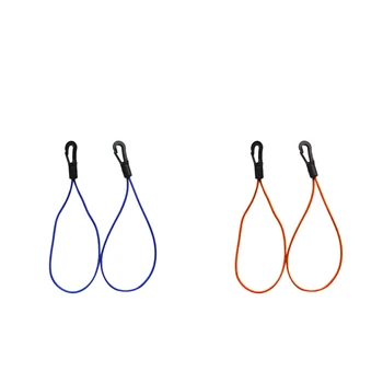 

4x Adjustable Bungee Cords with Hooks | High Strength, Durable, Marine Grade Rubber Wrapped in Braided