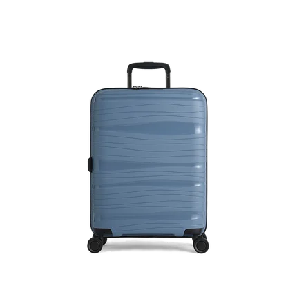 Light Blue 20 дюймов полипропиленовый чемодан, красочный багаж на колёсиках, легкий переносной Спиннер, колесо для путешествий, замок TSA для женщин и мужчин - Цвет: Light Blue