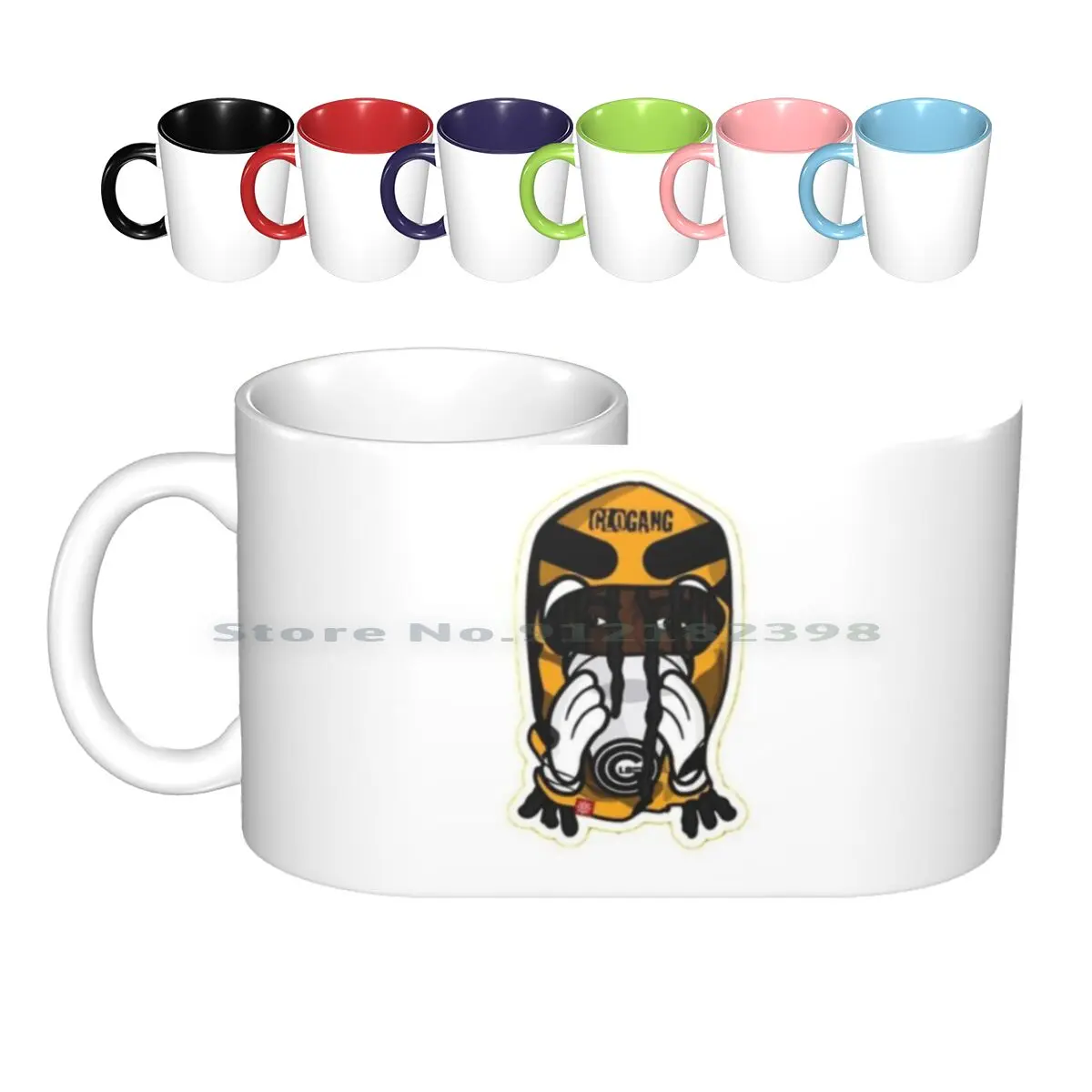 Maschera Da Sci-Glo Gang Tazze In Ceramica Tazze Da Caffè Tazza Da Tè Al Latte Glo Gang Chief Keef Glo Gang Rap Glogang Sosa Trap Ballout Chief Hip