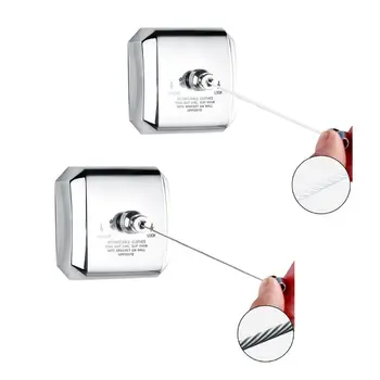 

Retractable Clothesline 304 Stainless Steel Nylon Clothing Line Dryer with Adjustable Rope String for Bathroom Laundry