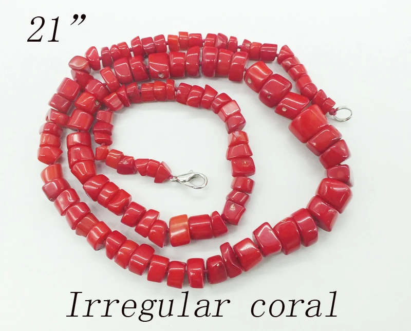 Настоящее, изысканное ожерелье из натурального коралла. Женское банкетное ювелирное ожерелье. 18"