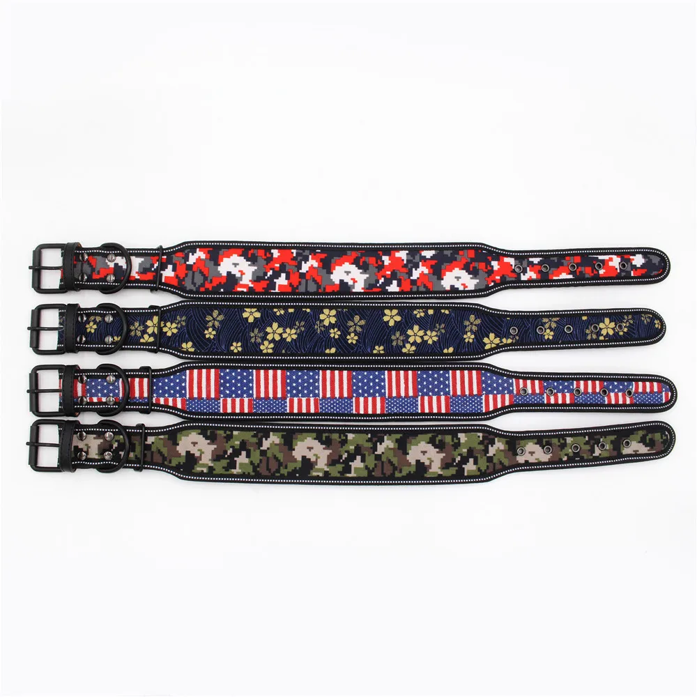 Reflective Waterproof Camouflage Adjustable Dog Collar Suitable for Small Medium and Large Dogs Breathable Pet Collar