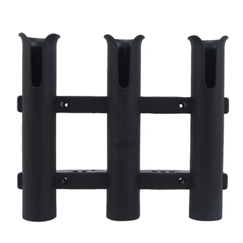 

Balck Tube Links Fishing Rod Holder Kayak Yacht Mounted Tube Socket Pole Bracket Stand Marine Fishing Accseeories