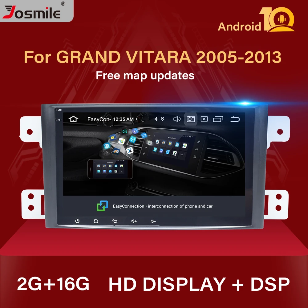 Автомобильный мультимедийный плеер для Suzuki Grand Vitara IPS Android 10 радио GPS Navi Stereo SWC 2005 2006