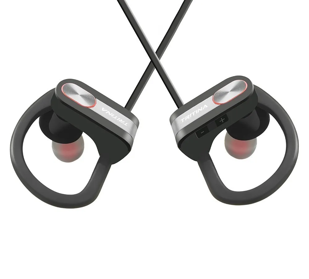 Спортивные Bluetooth наушники Встроенный микрофон стерео звук Форма уха советы пот