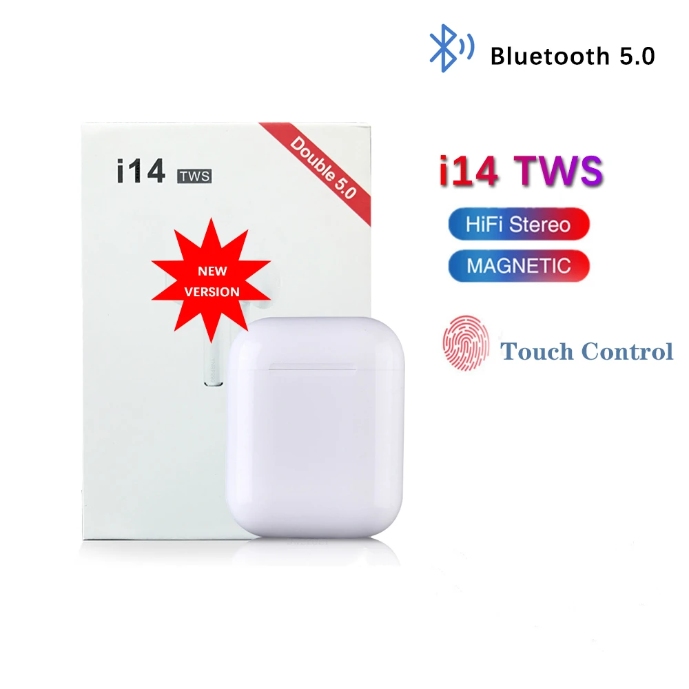 

Original I14 TWS Wireless Earphones Bluetooth Headset Cascos Inalambrico Bluetooth Bluetooth Headset Audifonos Para Celular Fiio