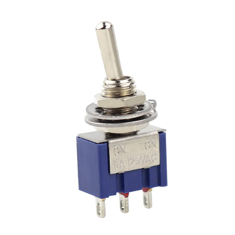 5pcs/lot Mini MTS-102 3-Pin G107 SPDT ON-ON 6A 125V 3A250VAC Toggle Switches 