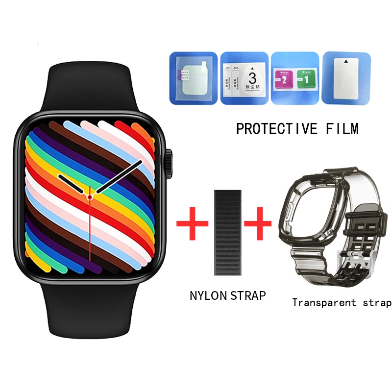 Wearpai Smart Watch HW19 Full Screen Sleep Monitor Double Buttons Make Call Smartwatch Sport Women Men pk iwo 13 W46 IWO W37 PRO 