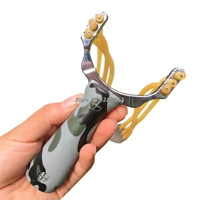 

Professional Slingshot Sling shot Aluminium Alloy Slingshot Catapult Camouflage Bow Un-hurtable Outdoor Game Playing Tools 2019