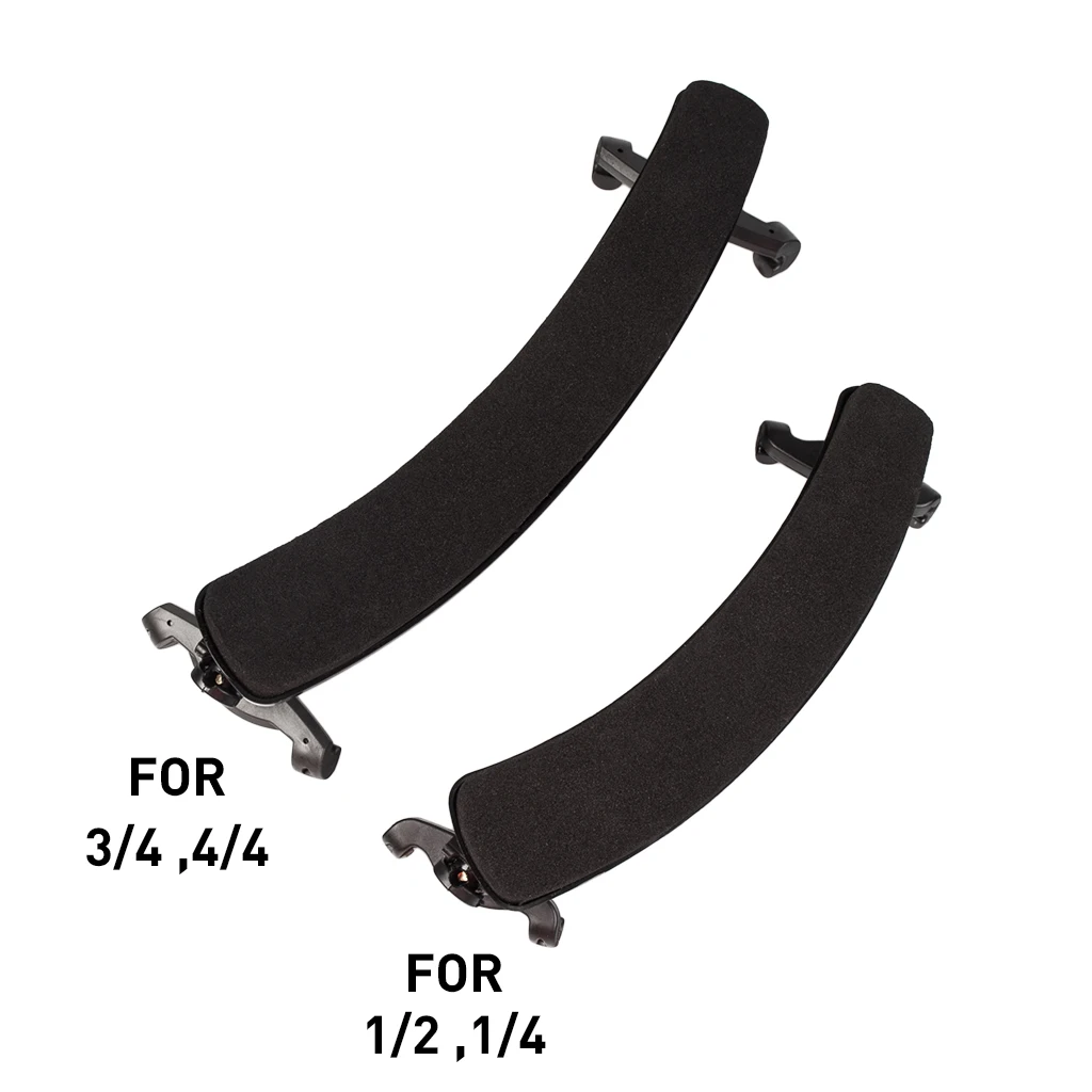 Plastic Violin Shoulder Rest 4/4-3/4 1/2-1/4 1/8 Collapsible and Height Adjustable Feet Comfortable Foam Pad Soft Easy To Use