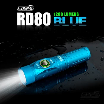 

NiteScuba RD80 Diving video light filter for rx100 tg5 camera housing underwater photography accessories scuba lamp 1200 lumen