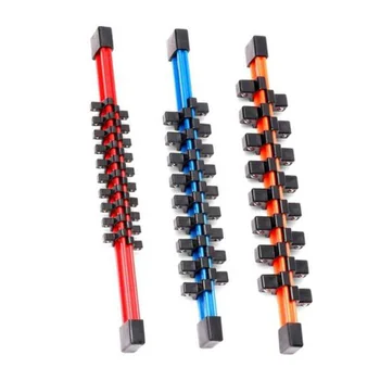 

3 Pcs/Set Double Sided Socket Organizer 1/2-3/8-1/4inch Mountable Sliding Holder