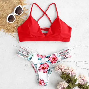 

10 Colors Ladies Popular Bathing Suits Fashionable Floral Print Womens Intimates Multi Style Women's Bathing Suit Bra Set Hot