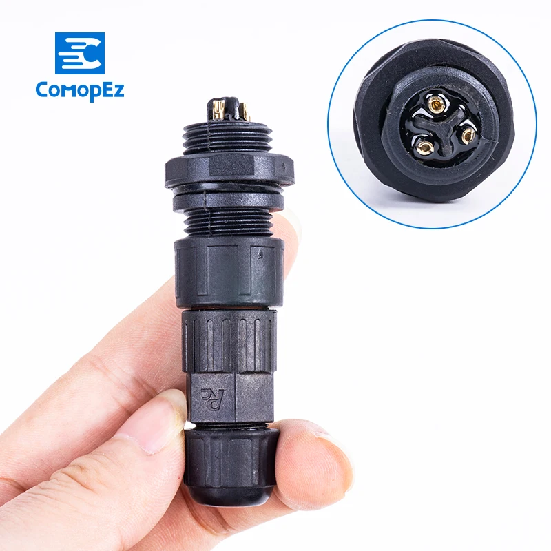 

Aviation Waterproof Connector 15A IP68 2/3/4/5/6/7/8/9/10/11/12 Pin Sensor Docking Male Female Plug and Socket Connectors