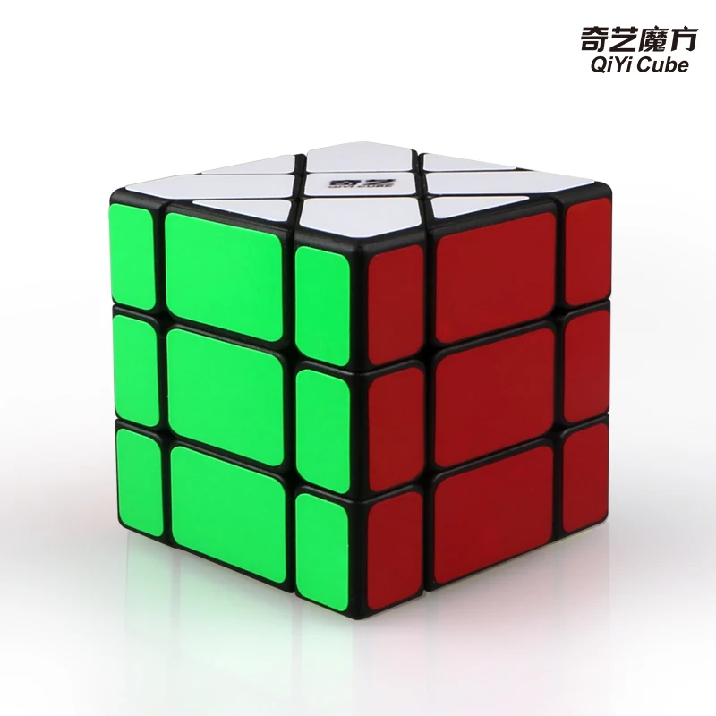 Qiyi Fisher 3x3x3 волшебный куб странной формы cubo magico наклейки из углеродного волокна скоростной куб Развивающие игрушки для мальчиков