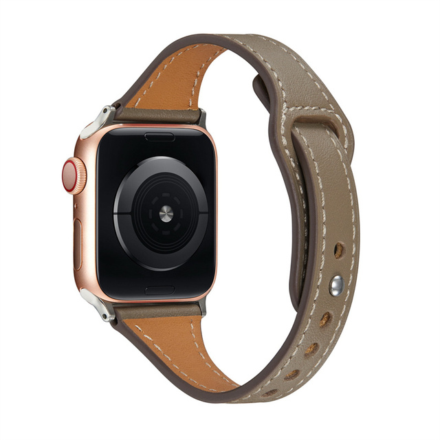 Leather Band For Apple Watch 45mm 44mm 42mm 41mm 40mm 38mm Soft Material Wrist Loop Bracelet For IWatch 7 6 SE 5 4 3 2 1