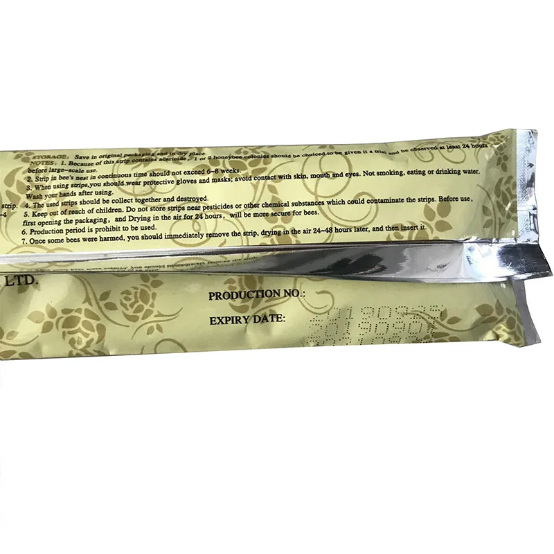Beekeeping tools Flumthrin Varroa Bee Mite Killer Strips For Medecine Bee keeping Of Beekeeper Farm Supply equipment bees 1Bags