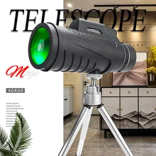 40*60 Powerful Monocular Telescope Lense Long Rang Prismatic Professional Scope Optics For Hunting Camping Tourism