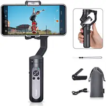 

FOR Hohem iSteady X - 3-Axis Foldable Gimbal Stabilizer, Supports Beauty Mode Mode with iPhone 11/Pro/Max/SE and Android