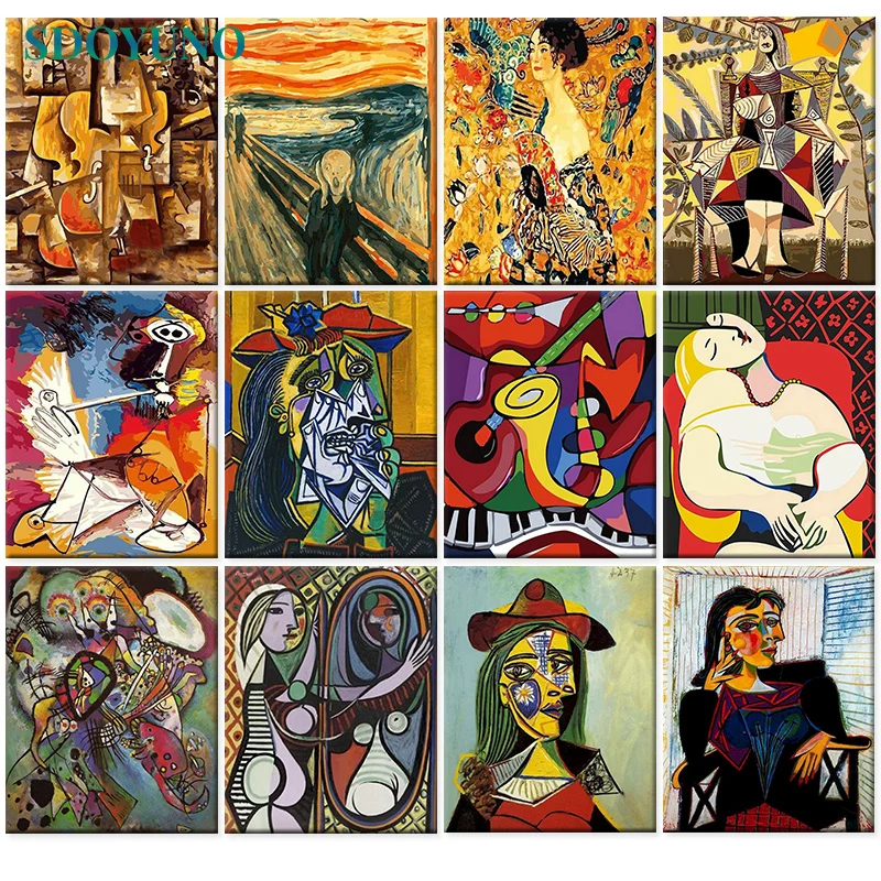 SDOYUNO 60x75cm farby By Numbers zestawy bezramowe DIY malarstwo abstrakcyjne według liczb, na płótnie Home Decor cyfrowe malowanie ręczne 1 SDOYUNO 60x75cm farby By Numbers zestawy bezramowe DIY malarstwo abstrakcyjne według liczb, na płótnie Home Decor cyfrowe malowanie ręczne 1