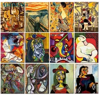 SDOYUNO 60x75cm farby By Numbers zestawy bezramowe DIY malarstwo abstrakcyjne według liczb, na płótnie Home Decor cyfrowe malowanie ręczne 1