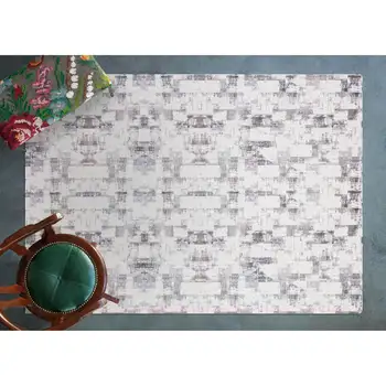 

Apex Azura 3 'x 7' Microfiber Brown/Gray Runner Rug