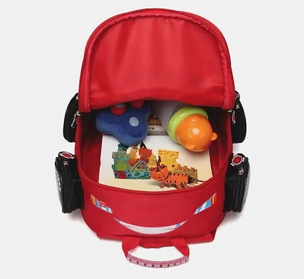 

Young STUDENT'S 1-2 Grade 3D Burden Relieving Shoulder School Bag Kindergarten McQueen Car off-Shoulder Backpack