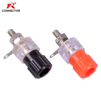 

50pcs/25pairs Binding Post Connector for 4mm Banana Plug, Binding Post Cable Terminal for Audio Amplifier Speaker