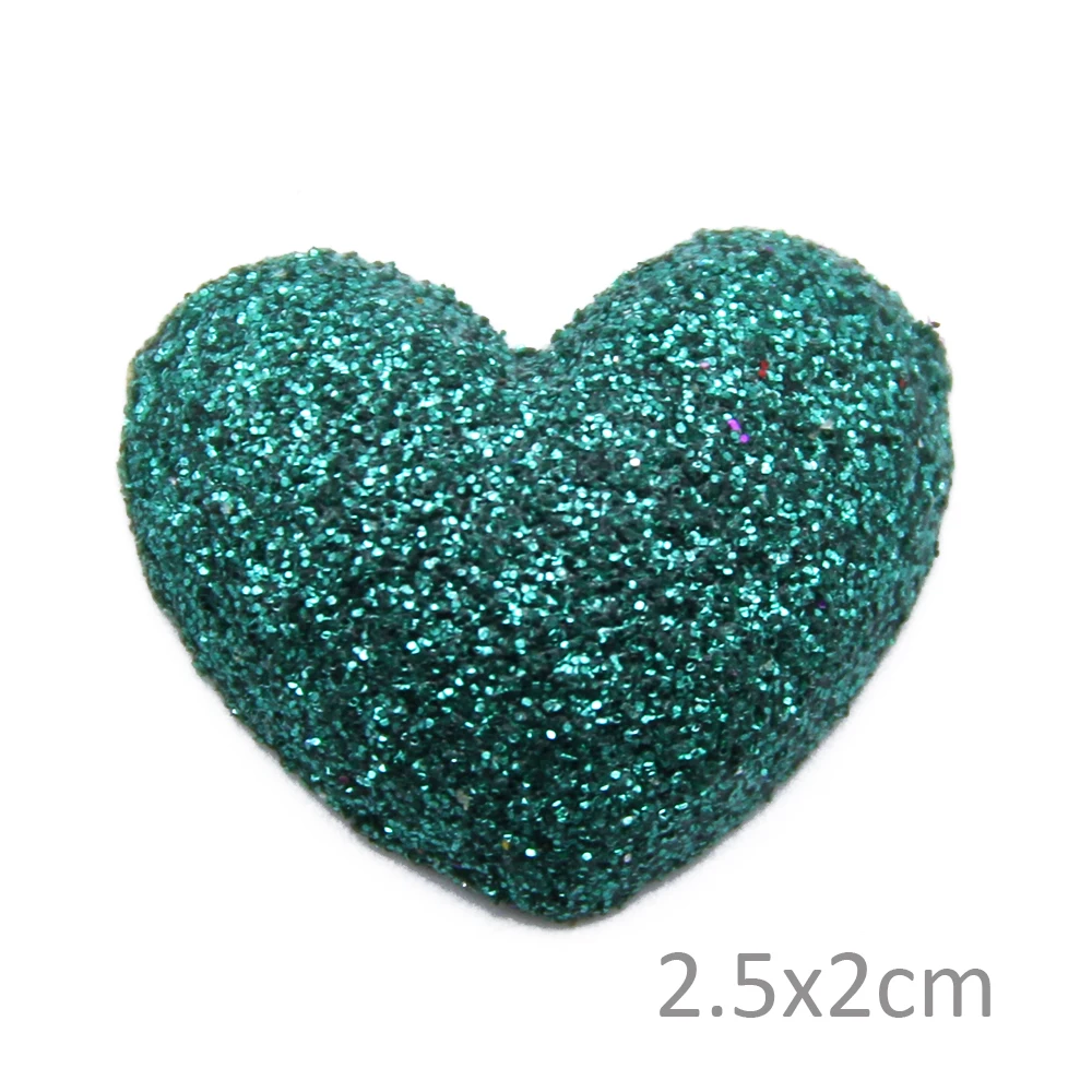 David accessories 25*25*7 мм цветной глиттер полимерные Стразы плоские с оборота, DIY материалы ручной работы для поделок, заколки для волос, аксессуары, 25Yc2394 - Цвет: 1018107005