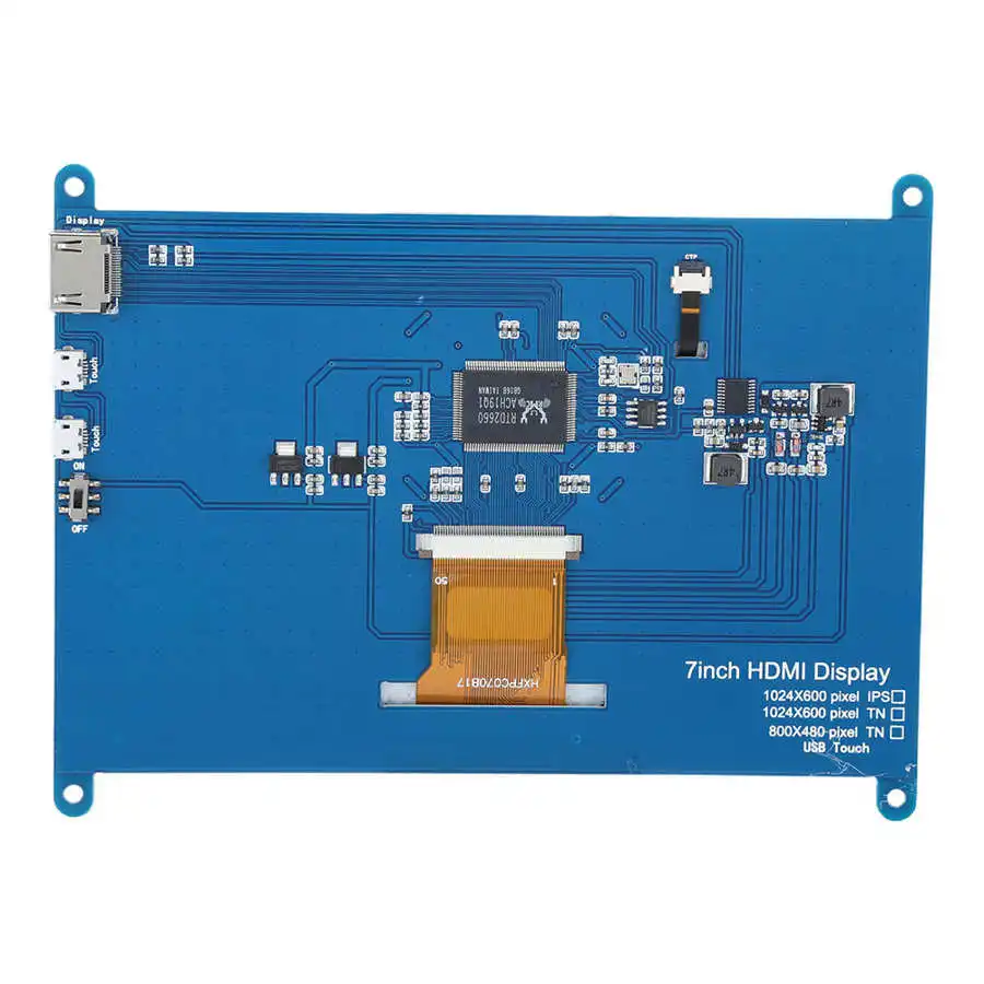 7 дюймовый 1024*600 HDMI TFT монитор ЖК дисплей сенсорный экран Ips полный угол обзора для