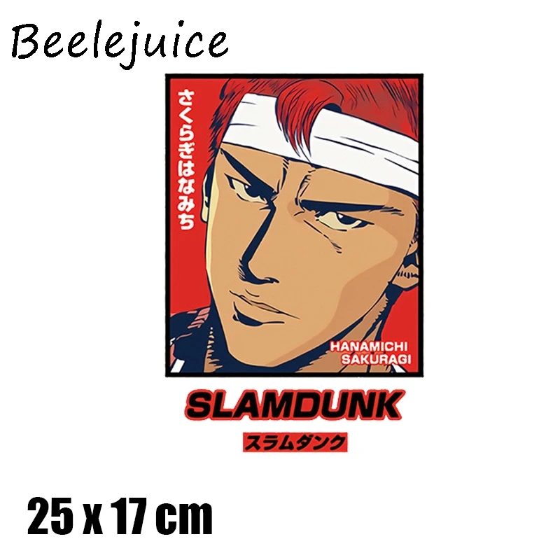 SLAM DUNK мультфильм патчи для одежды DIY класс-термопереводные наклейки декоративные аксессуары