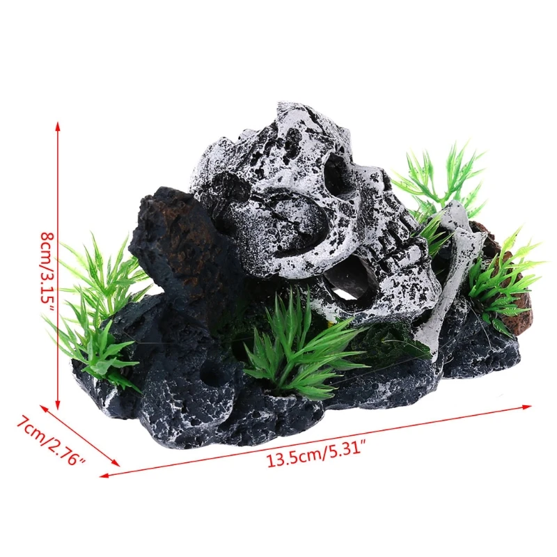 Pirate Skull Skeleton Aquarium Ornament Hiding Cave Fish Tank Decoration Decor fish tank ornaments fish tank decorations aquarium ornaments
