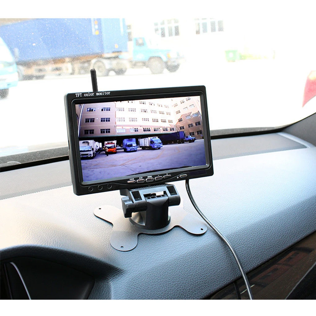 Vehicle Backup Rear View Camera Kit Bus Truck RV Wireless 7 Inch HD LCD Reverse Single Camera