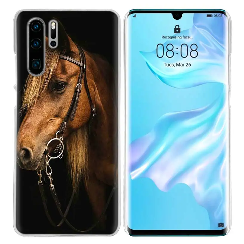 Horse чехол в виде животного для huawei Коврики 30 20 10 P20 P30 Lite Pro P Smart Y9 Prime Honor 8A 8X 10i ПК Чехлы для телефона - Цвет: 09