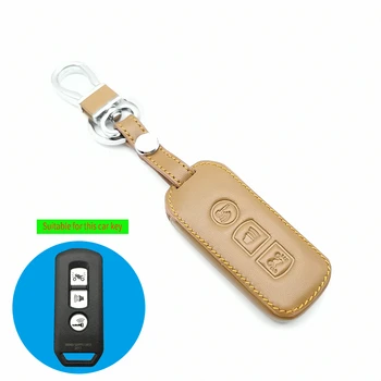 

For Honda PCX SH 125 150 2016-2020 Super Cub 125 Motorcycle Scooter 3 Buttons Remote Leather Case Key Fob Keyring Cover