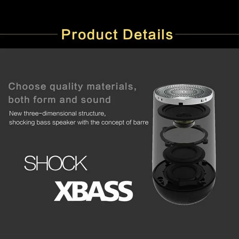 Y5 TWS Bluetooth динамик поддержка всех устройств Bluetooth Портативный светодиодный 3D объемный бас Usb HIFI динамик TFCard беспроводной динамик