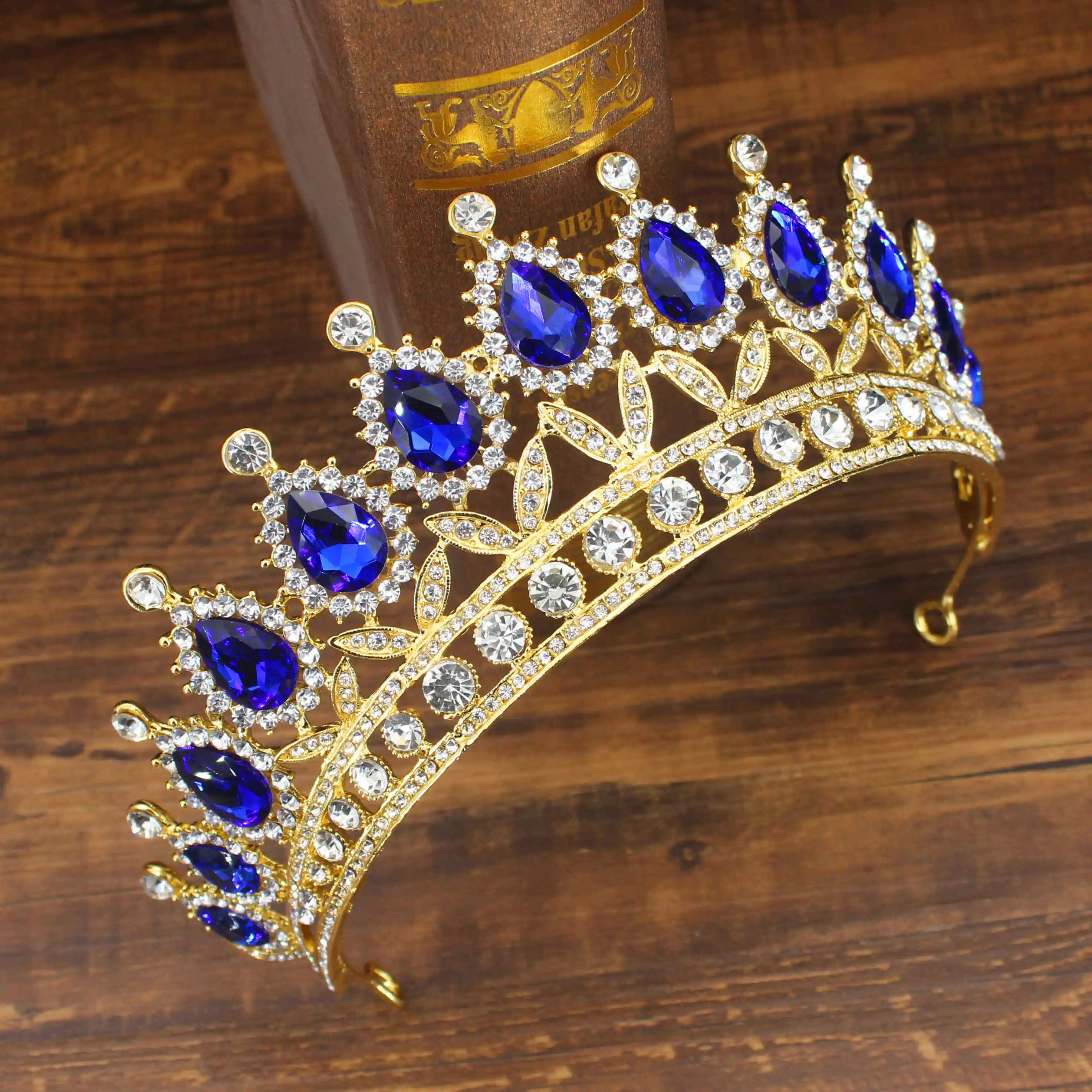 Crystal Queen Tiara Crown Wedding Bridal Diadem For Women Head Jewelry Accessories Lady Hair Ornaments Bride Pageant Headpiece 