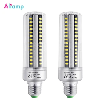 

E26 E27 LED Corn Bulb Replacement Incandescent Light Bulbs 25W Lamp with Cover 2000 Lumens No-Dimmable Warm White 3000K 2Pack