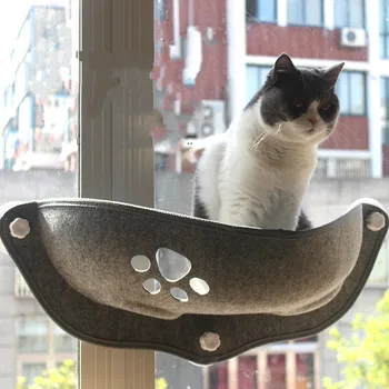 

Cat Hammock Beds Bearing 20kg Window Pod Lounger Suction Cups Warm Bed For Pet Cat Rest House Soft And Comfortable Ferret Cage