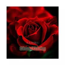 EASHRU красивая красная роза цветок 5D алмазная вышивка крестиком Алмазная вышивка рукоделие полная квадратная дрель домашний декор PT4427