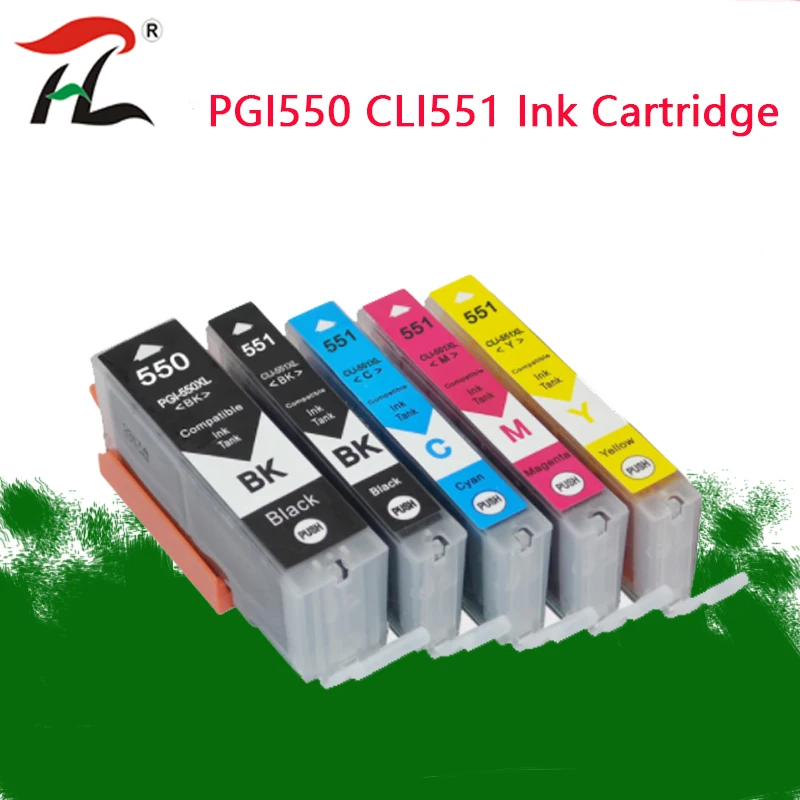 

PGI550 Ink Cartridge pgi550 PGI-550 CLI-551 for Canon PIXMA MG5450 MG5550 MG6350 Color Inkjet Printer