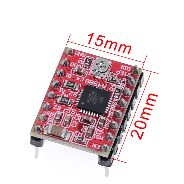 CNC 3D Printer Parts Accessory  A4988 Stepper Motor Driver Module with Heatsink for ramps 1.4  for arduino - Image 2
