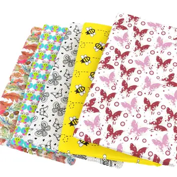 

David accessories 50*145CM Bee ladybug 100% Cotton Fabric for Tissue Kids home textile for Sewing Tilda Doll,c4071