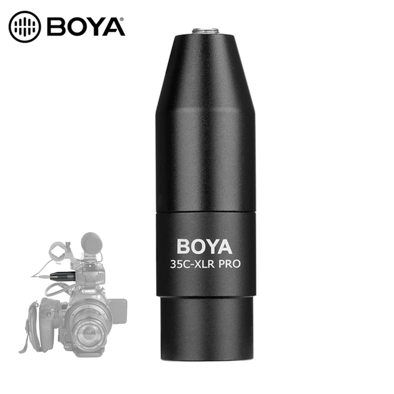 BOYA 35C XLR 3 5 мм (ТРС) мини джек Женский микрофон адаптер для pin Мужской Разъем Сони