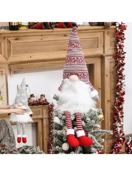 

Christmas Tree Topper Spring Snowflake Swedish Gnome Santa Ornament Decorations 425C